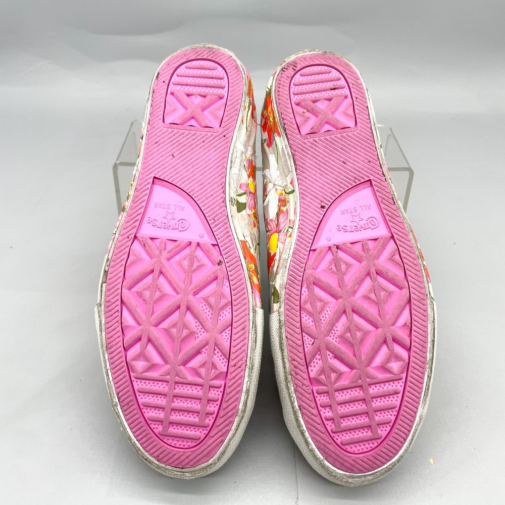 Converse PatBo Womens 8 Chuck Taylor All Star CTAS Floral Leather Sneakers Shoes - Picture 11 of 12
